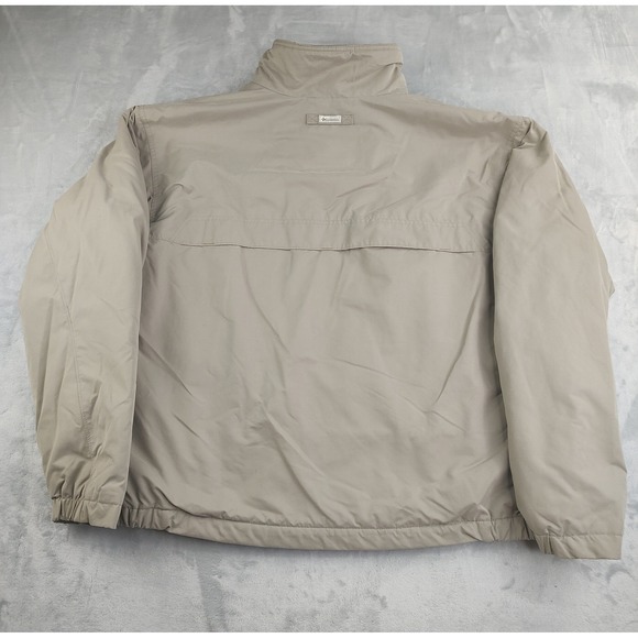 Columbia Sportswear Company Men's XL Tan Fleece Lined Zip Up Jacket Outdoor - Picture 2 of 11